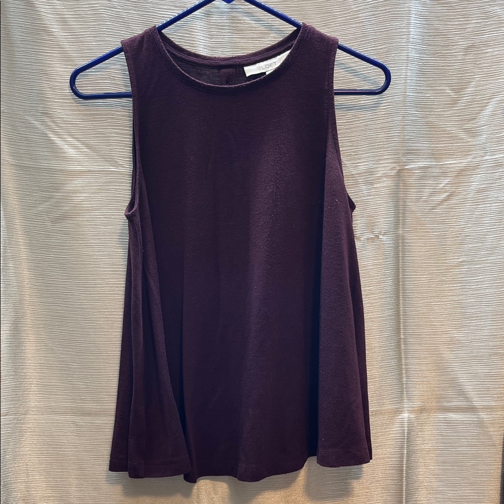LOFT Plum Swing Tank Top